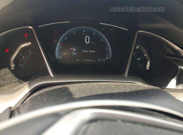 19XFC1F36ME001353 2021 HONDA CIVIC Blue Вид щитка приладів
