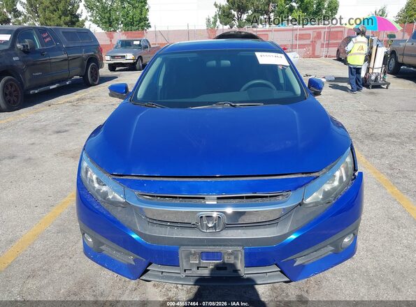 19XFC1F37GE219631 2016 HONDA CIVIC Blue Instrument cluster view