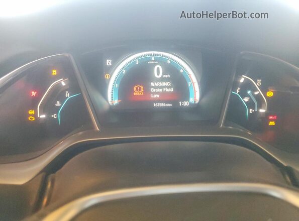 19XFC1F37HE205472 2017 HONDA CIVIC White Вид щитка приладів