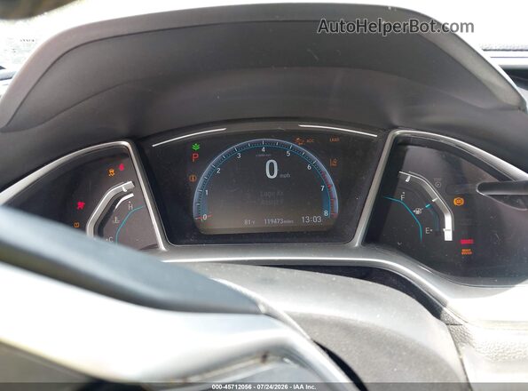 19XFC1F37KE007546 2019 HONDA CIVIC Black Vista de los asientos traseros