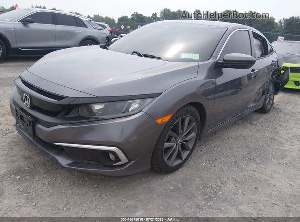 19XFC1F37KE201896 2019 HONDA CIVIC Серый Передняя левая четверть