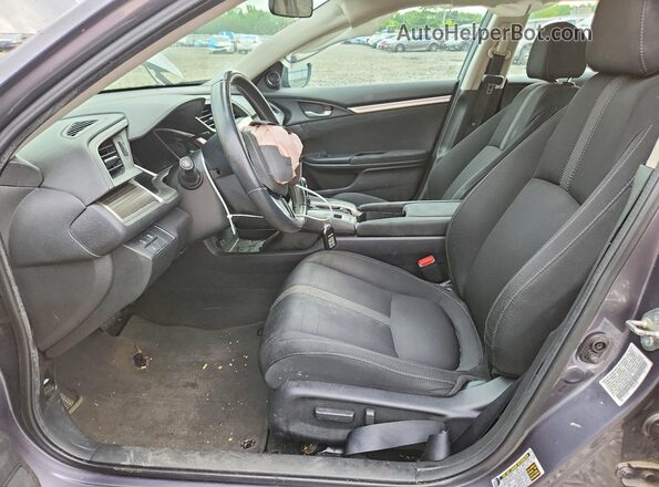 19XFC1F37KE211912 2019 HONDA CIVIC Gray Front interior view