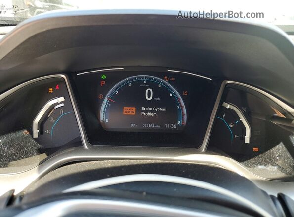 19XFC1F37LE014269 2020 HONDA CIVIC Gray Սարքավորումների վահանակի տեսք