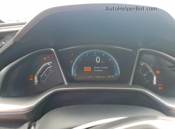 19XFC1F38GE021964 2016 HONDA CIVIC Gray Vista del cuadro de instrumentos
