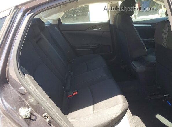 19XFC1F38GE221906 2016 HONDA CIVIC Gray Widok tylnych siedzeń