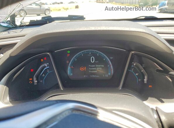 19XFC1F38GE221906 2016 HONDA CIVIC Gray Widok zestawu wskaźników