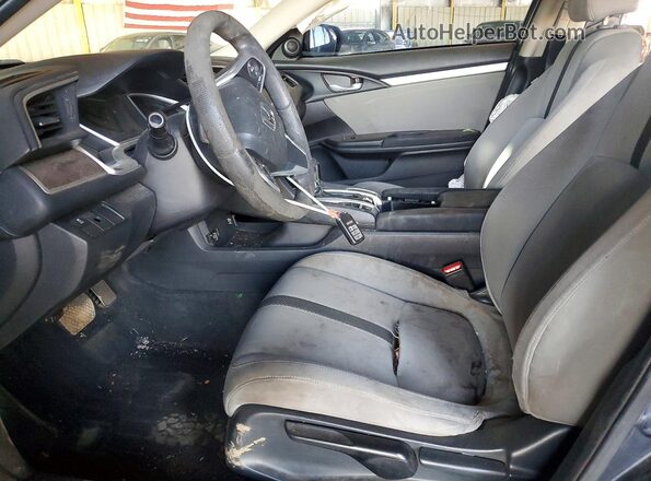 19XFC1F38GE222201 2016 HONDA CIVIC Gray Widok wnętrza z przodu