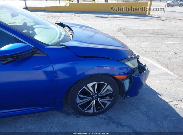 19XFC1F38HE204265 2017 HONDA CIVIC Blue Vista interior de 360 grados
