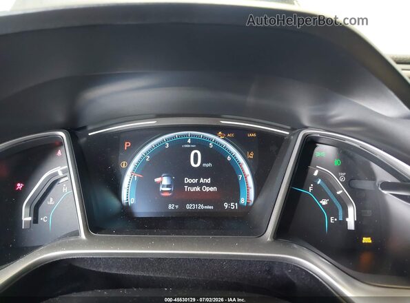 19XFC1F38KE008365 2019 HONDA CIVIC Gray Widok tylnych siedzeń