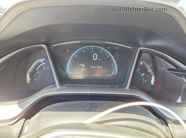 19XFC1F38KE212440 2019 HONDA CIVIC White Widok zestawu wskaźników