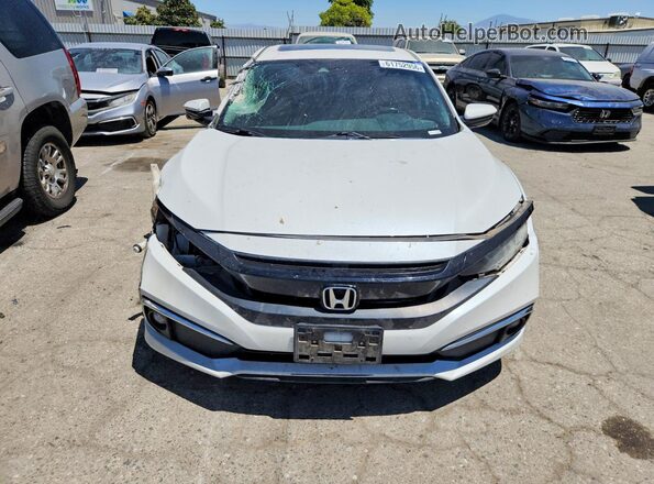 19XFC1F38KE212440 2019 HONDA CIVIC White Widok z przodu