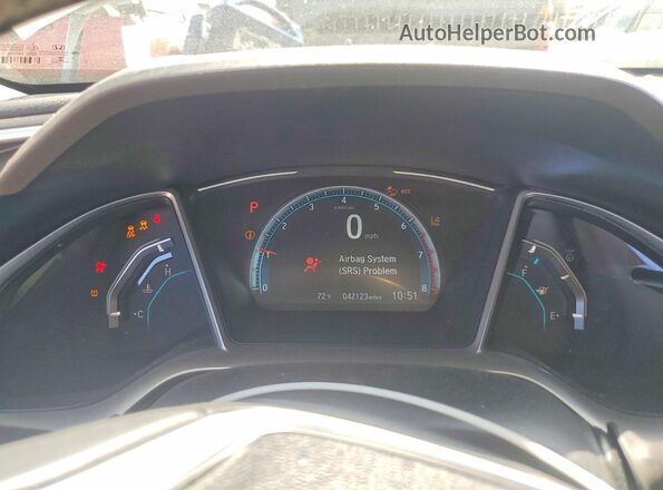 19XFC1F38KE213748 2019 HONDA CIVIC Белый Вид щитка приборов
