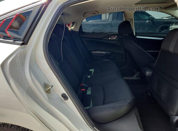 19XFC1F38LE216067 2020 HONDA CIVIC White Rear seats view