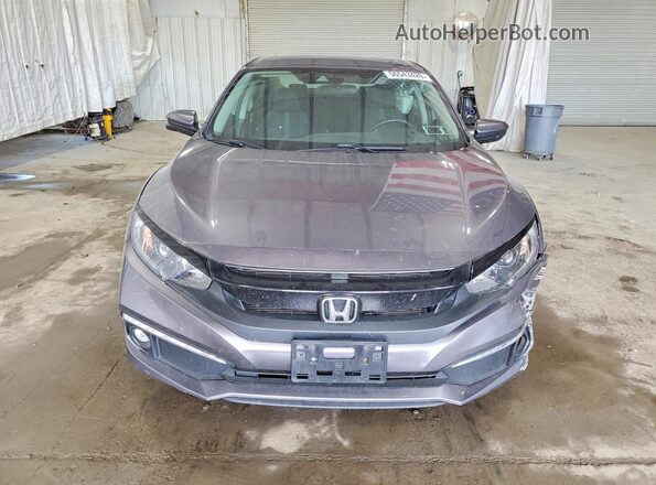 19XFC1F38LE218885 2020 HONDA CIVIC Gray Widok z przodu