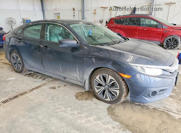 19XFC1F39GE017826 2016 HONDA CIVIC Blue წინა მარჯვენა