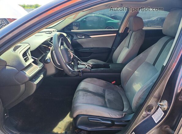 19XFC1F39GE218013 2016 HONDA CIVIC Gray Front interior view