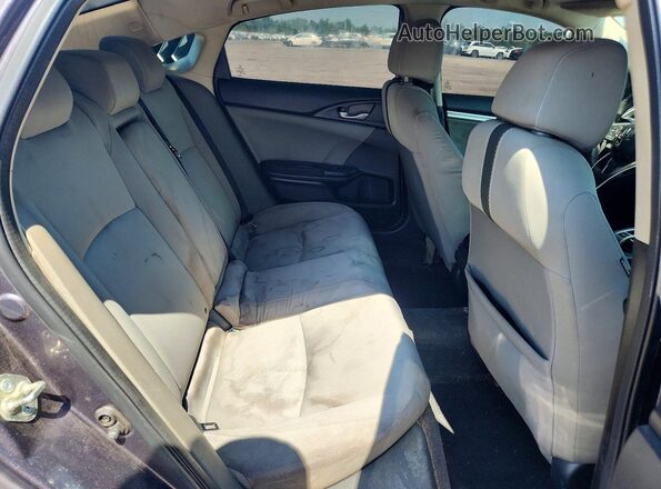 19XFC1F39GE218013 2016 HONDA CIVIC Gray Rear seats view