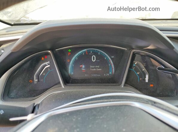 19XFC1F39HE010683 2017 HONDA CIVIC Black ხელსაწყოთა პანელის ხედი