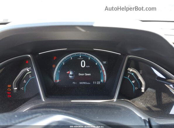 19XFC1F39HE205568 2017 HONDA CIVIC Silver უკანა სავარძლების ხედი