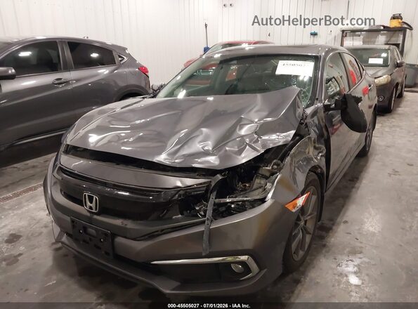 19XFC1F39KE019844 2019 HONDA CIVIC Серый Вид спереди