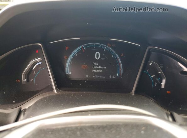 19XFC1F39KE200149 2019 HONDA CIVIC Gray Սարքավորումների վահանակի տեսք
