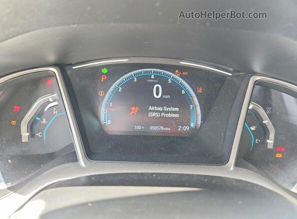 19XFC1F39LE012362 2020 HONDA CIVIC Blue Вид щитка приладів