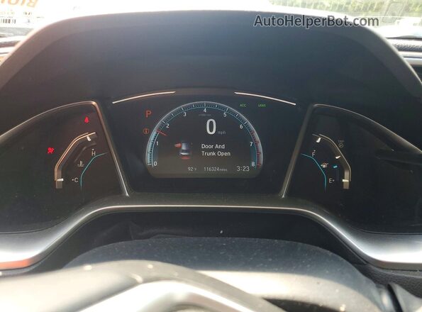 19XFC1F39ME005803 2021 HONDA CIVIC Белый Вид щитка приборов