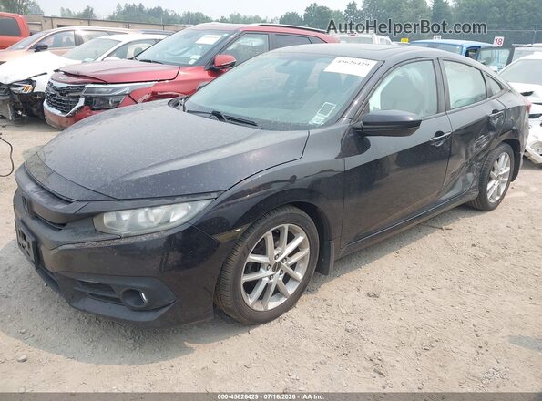 19XFC1F3XGE219347 2016 HONDA CIVIC Black Vista tres cuartos delantera izquierda