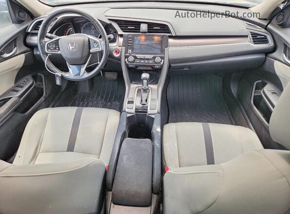 19XFC1F3XKE012367 2019 HONDA CIVIC Gray Вид панелі приладів