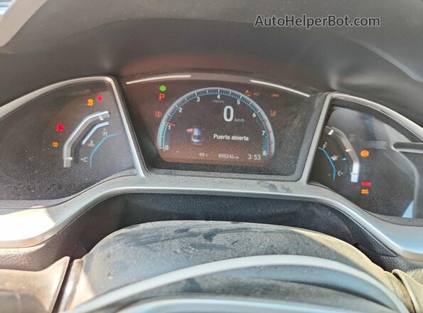 19XFC1F3XKE206865 2019 HONDA CIVIC White Սարքավորումների վահանակի տեսք