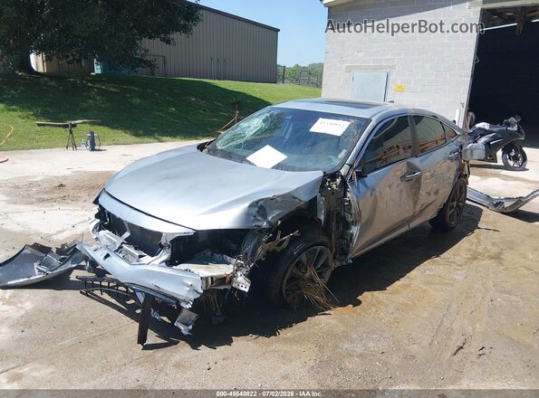 19XFC1F3XLE000897 2020 HONDA CIVIC Silver Առջևի ձախ երեք քառորդ տեսարան