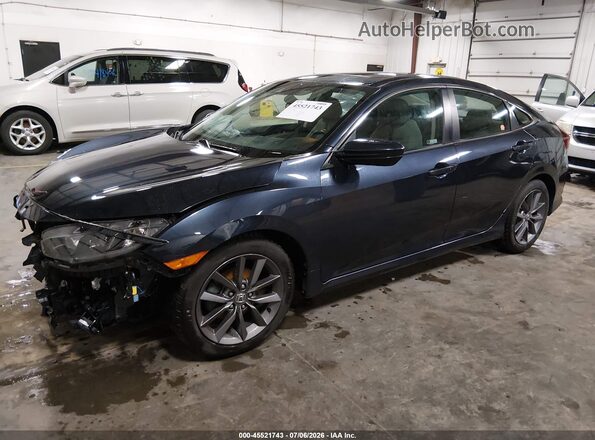 19XFC1F3XLE024049 2020 HONDA CIVIC Dark Blue Vista tres cuartos delantera izquierda