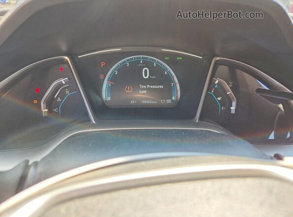 19XFC1F3XME006720 2021 HONDA CIVIC Blue Вид щитка приладів