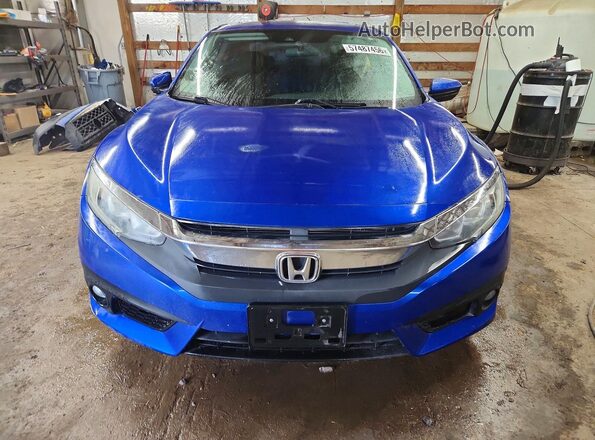 19XFC1F45GE209429 2016 HONDA CIVIC Blue Front view