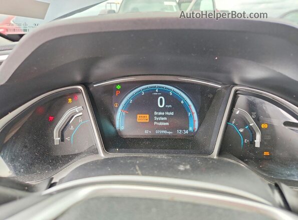 19XFC1F70GE011514 2016 HONDA CIVIC Blue Вид щитка приладів