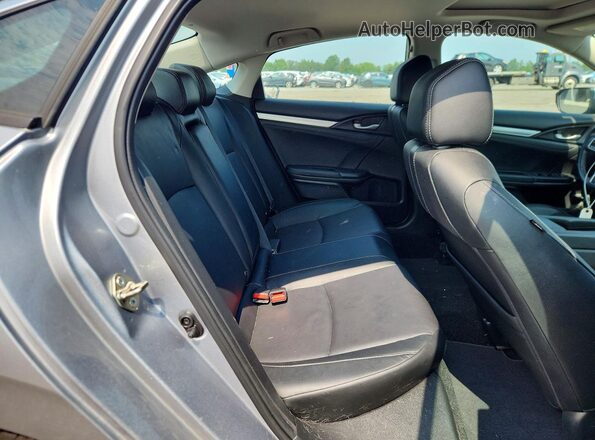 19XFC1F70HE200200 2017 HONDA CIVIC Silver უკანა სავარძლების ხედი