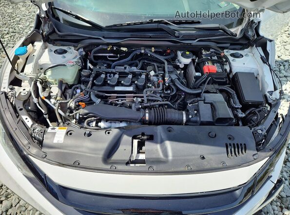 19XFC1F70KE004037 2019 HONDA CIVIC Белый Вид задней части салона