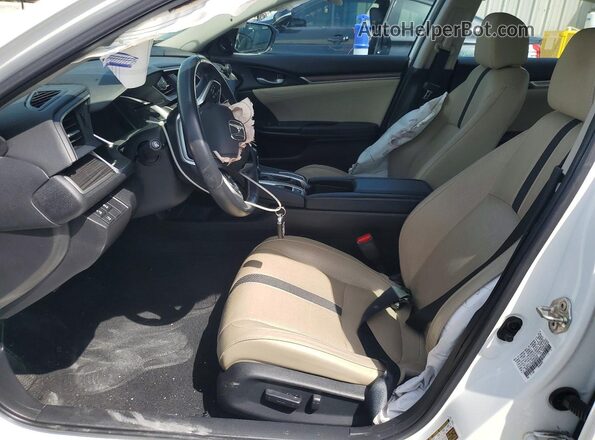 19XFC1F70KE004037 2019 HONDA CIVIC Белый Вид салона спереди