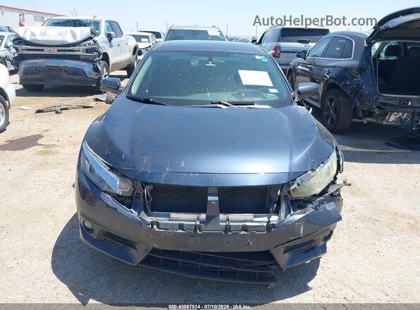 19XFC1F71GE020495 2016 HONDA CIVIC Gray Widok zestawu wskaźników