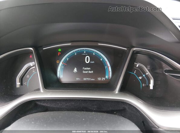 19XFC1F71HE210976 2017 HONDA CIVIC Gray Widok tylnych siedzeń