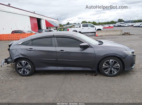 19XFC1F71HE210976 2017 HONDA CIVIC Gray Widok wnętrza z tyłu