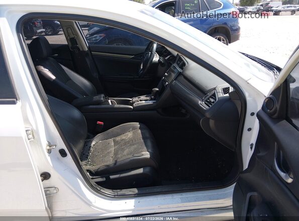 19XFC1F71KE014270 2019 HONDA CIVIC White წინა სალონის ხედი