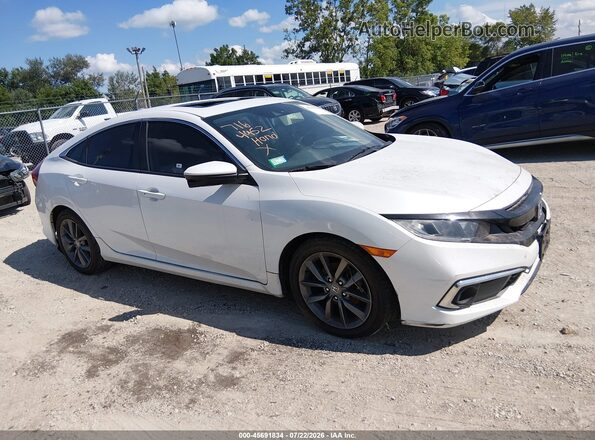 19XFC1F71KE014270 2019 HONDA CIVIC White ხელსაწყოთა პანელის ხედი