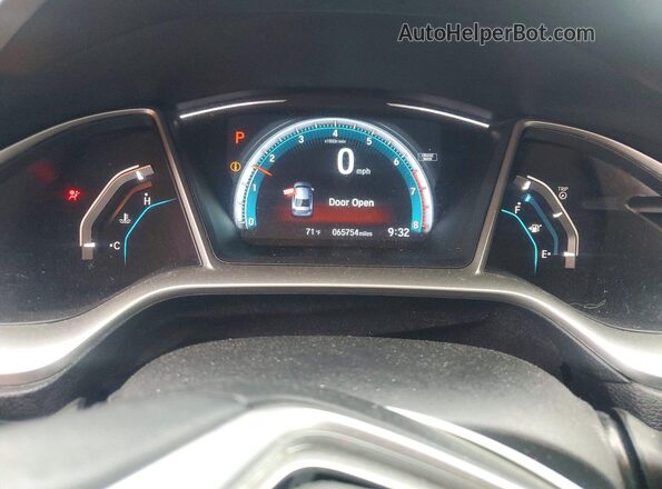 19XFC1F72GE034468 2016 HONDA CIVIC Blue Widok zestawu wskaźników