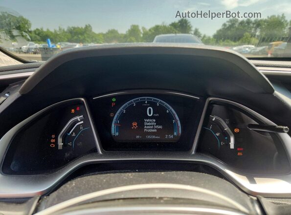 19XFC1F72GE211357 2016 HONDA CIVIC White Vista del cuadro de instrumentos