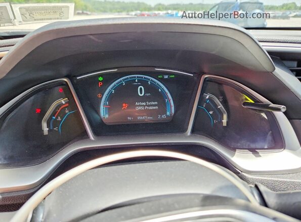 19XFC1F72KE202974 2019 HONDA CIVIC Gray Vista del cuadro de instrumentos