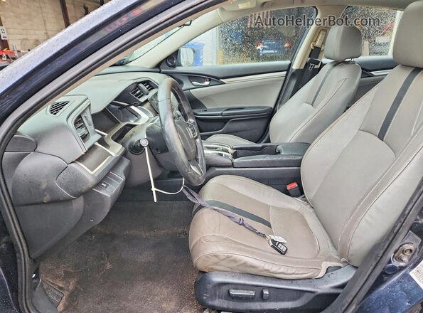19XFC1F73HE209778 2017 HONDA CIVIC Black Widok wnętrza z przodu