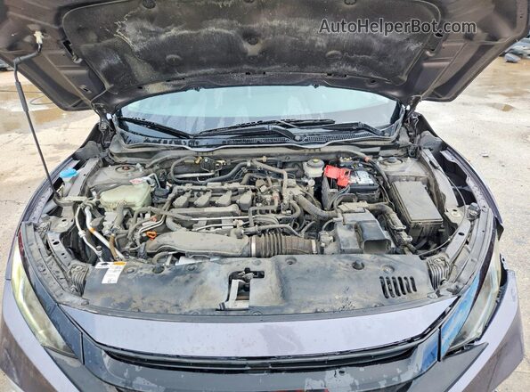 19XFC1F73KE010978 2019 HONDA CIVIC Gray Rear interior view