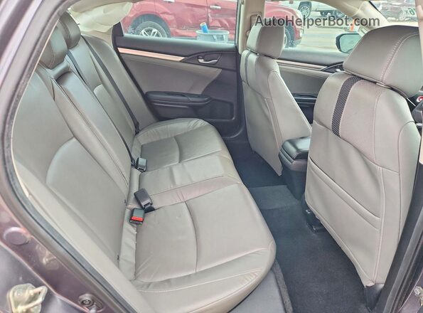 19XFC1F73KE010978 2019 HONDA CIVIC Gray Rear seats view