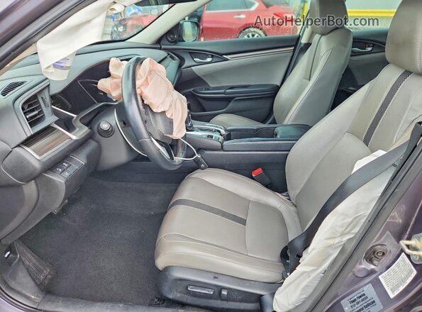 19XFC1F73KE010978 2019 HONDA CIVIC Gray Front interior view